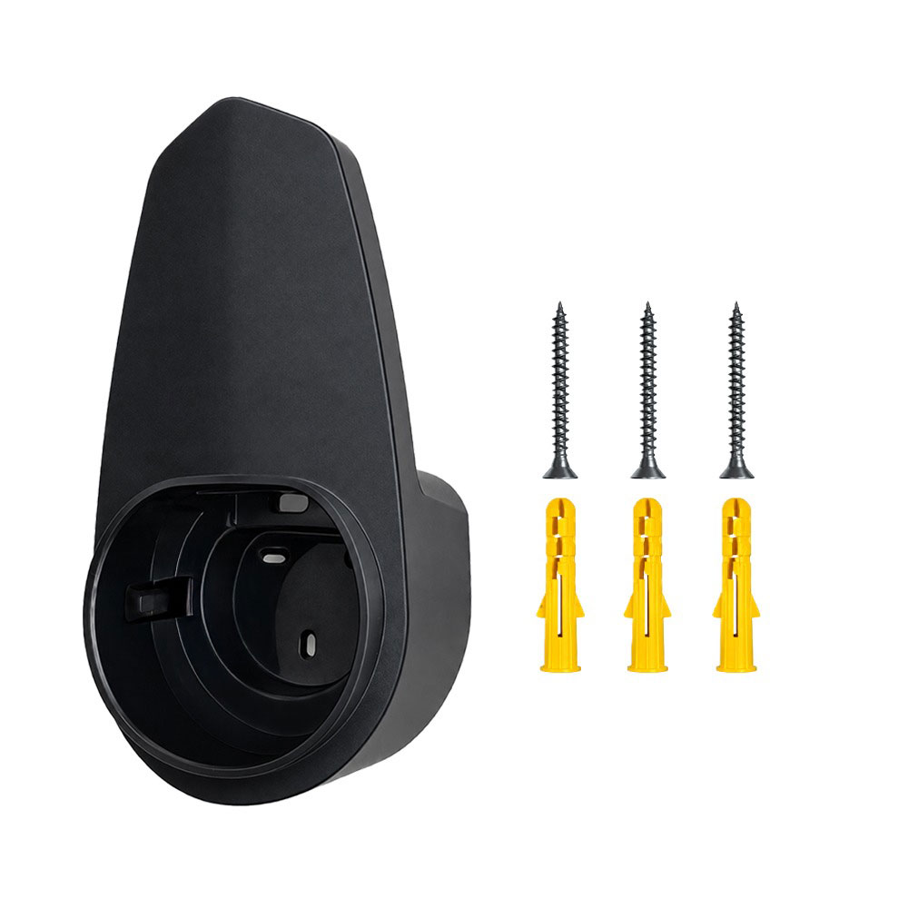 EVFAST Ev Car Charging Gun Cable Organizer with Type -2 Gun Holder/Universal Fit/Automatic Locking/Screwfix Wall Mount/Black ABS Body/Heavy Duty/Keeps Cable Organised OffThe Floor/Suitable for EV Car AC Charger